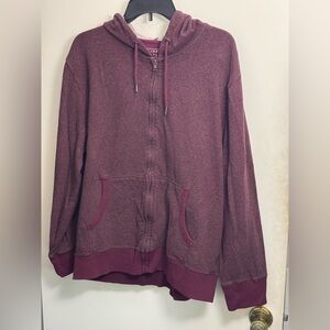 Simply Styled Maroon Hoodie with Light Gray Interior